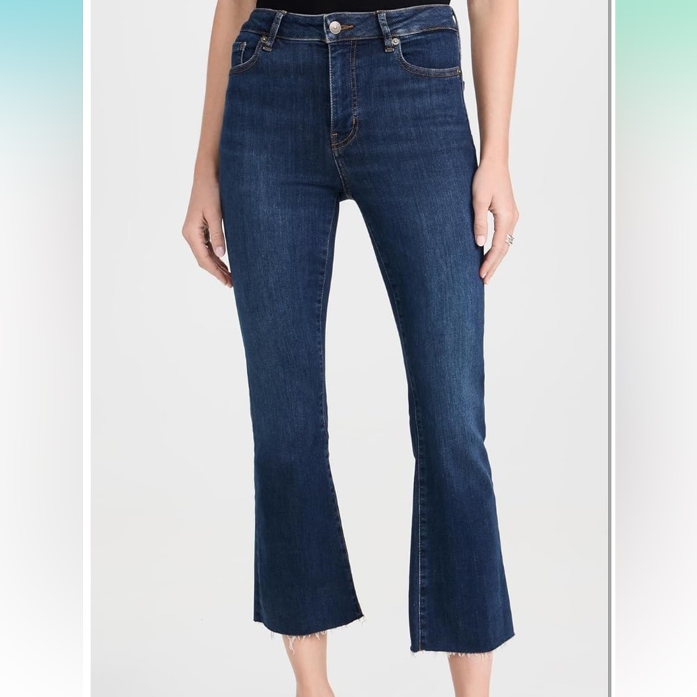 Frame Denim Jeans Le Crop Mini Boot Fray hem 32